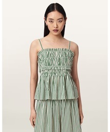 ALLSAINTS | KALI STRIPED COTTON CAMI TOP | KALI ストライプ コットン キャミ トップ(キャミソール)