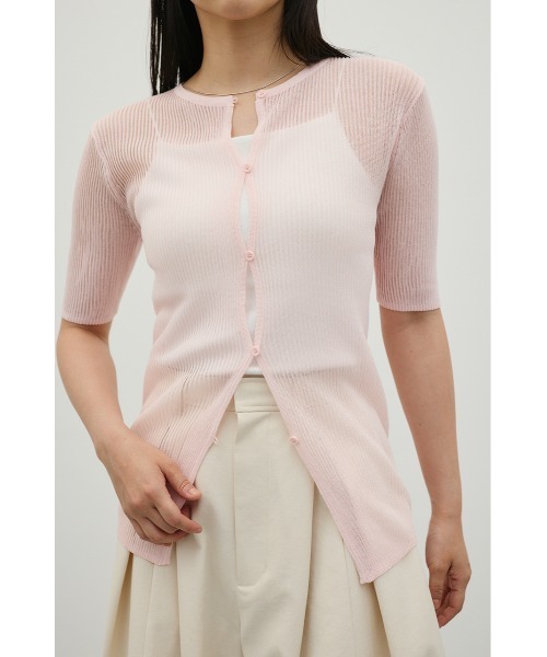 STYLEMIXER（スタイルミキサー）の「ホールボタンコンパクトニット（ニット/セーター・レディース・ブラック/ホワイト/ピンク・FREE）」の3枚目の写真