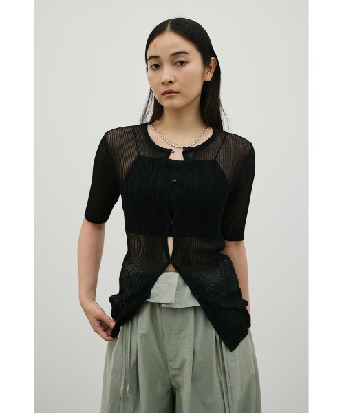 STYLEMIXER（スタイルミキサー）の「ホールボタンコンパクトニット（ニット/セーター・レディース・ブラック/ホワイト/ピンク・FREE）」の13枚目の写真