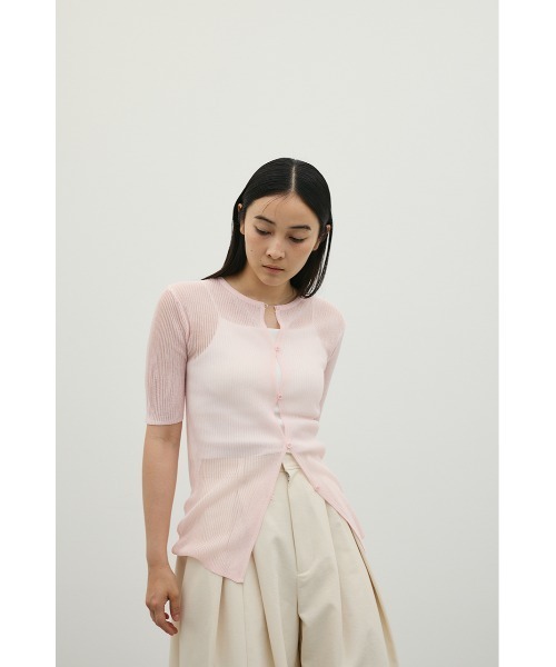 STYLEMIXER（スタイルミキサー）の「ホールボタンコンパクトニット（ニット/セーター・レディース・ブラック/ホワイト/ピンク・FREE）」の20枚目の写真