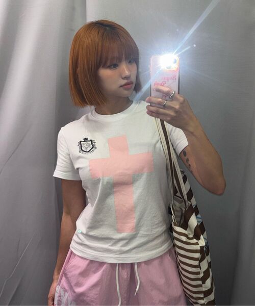 NYXX(エヌワイエックスエックス)の「CROSS TEE WHITE(Tシャツ/カットソー・レディース・その他・FREE)」の5枚目の写真