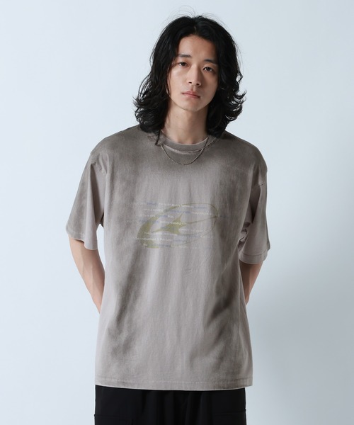 RAGEBLUE（レイジブルー）の「Spray Print T-Shirt/スプレー加工プリントTシャツ（Tシャツ/カットソー・メンズ・ブルー/ブラック/グレー・LARGE/MEDIUM）」の3枚目の写真
