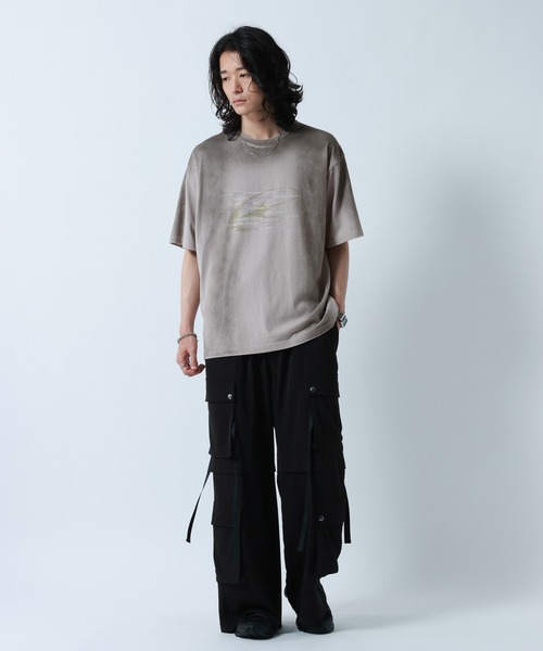 RAGEBLUE（レイジブルー）の「Spray Print T-Shirt/スプレー加工プリントTシャツ（Tシャツ/カットソー・メンズ・ブルー/ブラック/グレー・LARGE/MEDIUM）」の8枚目の写真