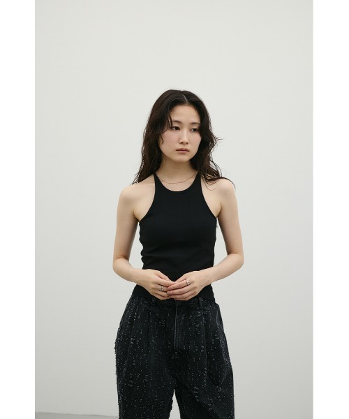 STYLEMIXER（スタイルミキサー）の「カップ付きアメスリタンクトップ（タンクトップ・レディース・ブラウン/ブラック/ホワイト・SMALL/MEDIUM）」の17枚目の写真