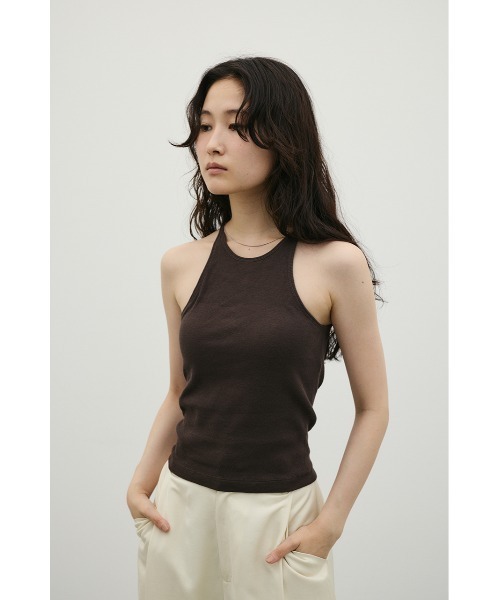 STYLEMIXER（スタイルミキサー）の「カップ付きアメスリタンクトップ（タンクトップ・レディース・ブラウン/ブラック/ホワイト・SMALL/MEDIUM）」の9枚目の写真