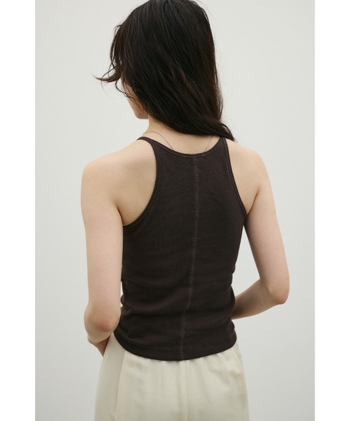STYLEMIXER（スタイルミキサー）の「カップ付きアメスリタンクトップ（タンクトップ・レディース・ブラウン/ブラック/ホワイト・SMALL/MEDIUM）」の8枚目の写真