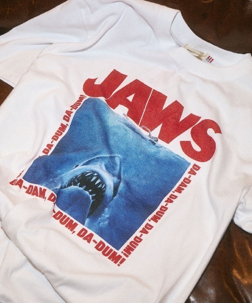 GOOD ROCK SPEED(グッドロックスピード)の「JAWS 26FUN009W(Tシャツ/カットソー・メンズ・ホワイト・MEDIUM/LARGE/X-LARGE)」の1枚目の写真