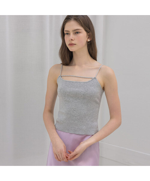 LAUTREDE MIN(ロートルドミン)の「Tencel logo cardigan(カーディガン/ボレロ・レディース・ブラック/アイボリー/ライトピンク/グレー・FREE)」の3枚目の写真