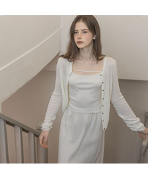 Tencel logo cardigan