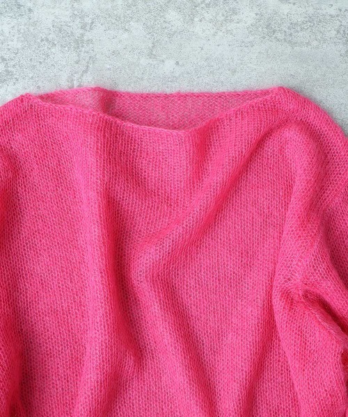yuni(ユニ )の「Sheer Mohair Wool Nylon pullover(ニット/セーター・レディース・チャコールグレー/サックスブルー/ピンク・FREE)」の20枚目の写真