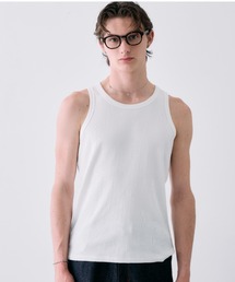 Adoon plain（アドーンプレーン）の「Random Rib Tank Top / ランダムリブタンクトップ（タンクトップ）」