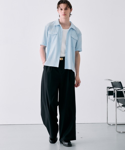 Adoon plain（アドーンプレーン）の「Random Rib Tank Top / ランダムリブタンクトップ（タンクトップ・メンズ・ホワイト/ブラック・MEDIUM/LARGE）」の12枚目の写真