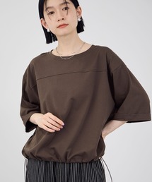 【Idnes / イドネス】裾ドロスト ドルマンプルオーバー  カットソー