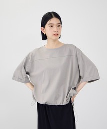【Idnes / イドネス】裾ドロスト ドルマンプルオーバー カットソー