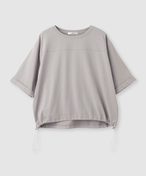 Mac-House（マックハウス）の「【Idnes / イドネス】裾ドロスト ドルマンプルオーバー  カットソー（Tシャツ/カットソー・レディース・ブラック/グレイッシュベージュ/ブラウン・FREE）」の13枚目の写真