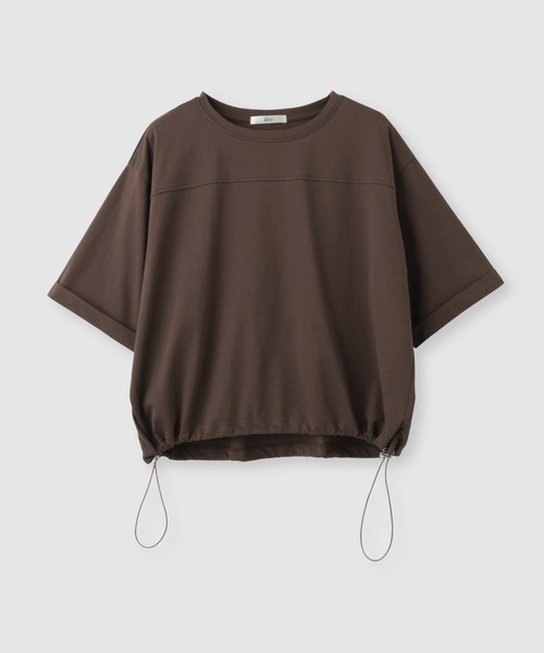 Mac-House（マックハウス）の「【Idnes / イドネス】裾ドロスト ドルマンプルオーバー  カットソー（Tシャツ/カットソー・レディース・ブラック/グレイッシュベージュ/ブラウン・FREE）」の15枚目の写真