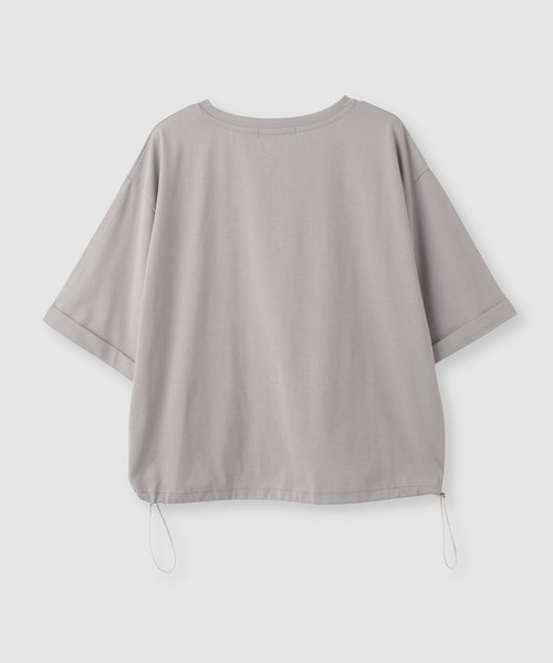 Mac-House（マックハウス）の「【Idnes / イドネス】裾ドロスト ドルマンプルオーバー  カットソー（Tシャツ/カットソー・レディース・ブラック/グレイッシュベージュ/ブラウン・FREE）」の16枚目の写真