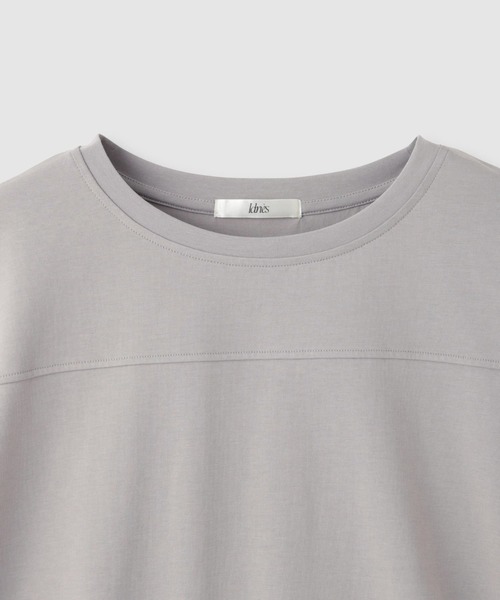 Mac-House（マックハウス）の「【Idnes / イドネス】裾ドロスト ドルマンプルオーバー  カットソー（Tシャツ/カットソー・レディース・ブラック/グレイッシュベージュ/ブラウン・FREE）」の6枚目の写真
