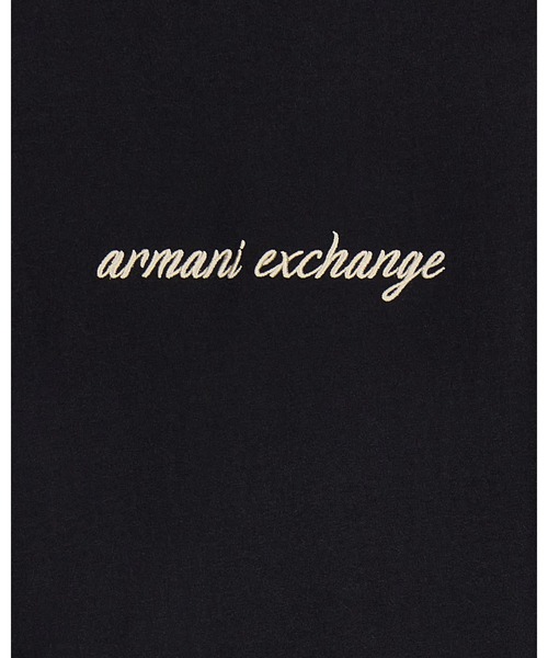 ARMANI EXCHANGE(アルマーニエクスチェンジ)の「【A|X アルマーニ エクスチェンジ】エンブロイダリーロゴ 半袖クルーネックTシャツ/BOY BOXY(Tシャツ/カットソー・レディース・ブラック・MEDIUM/LARGE/X-LARGE/SMALL/X-SMALL)」の4枚目の写真