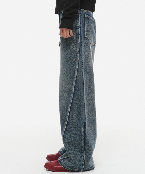 DNSR(ディーエヌエスアール)の「サシコカーブデニムパンツブルー(デニムパンツ・メンズ・その他・SMALL/MEDIUM/X-LARGE/LARGE)」の2枚目の写真