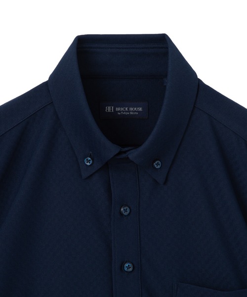 TOKYO SHIRTS(トウキョウシャツ)の「ビズポロ FIELDSENSOR(R) 半袖ポロシャツ(ポロシャツ・メンズ・ネイビー・S/LL/XL/L/M)」の3枚目の写真