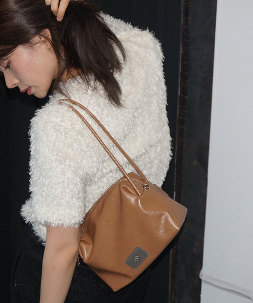 Salad bowls（サラダボール）の「COMPACT BAG [LEATHER CARAMEL]（ショルダーバッグ・レディース・キャメル・FREE）」の3枚目の写真
