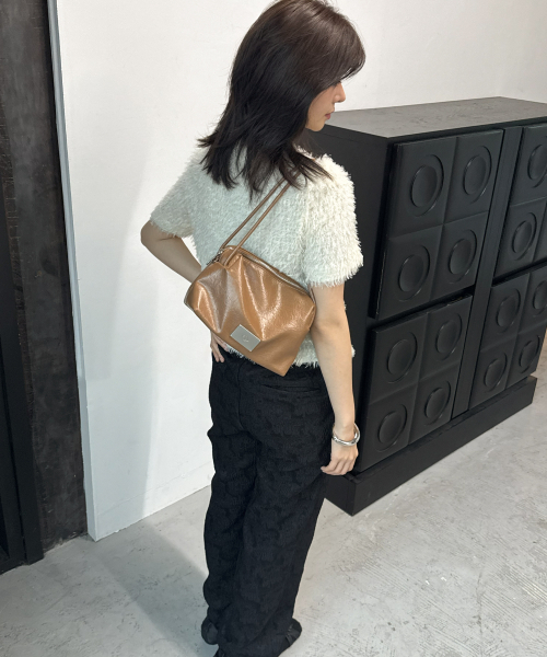 Salad bowls（サラダボール）の「COMPACT BAG [LEATHER CARAMEL]（ショルダーバッグ・レディース・キャメル・FREE）」の6枚目の写真