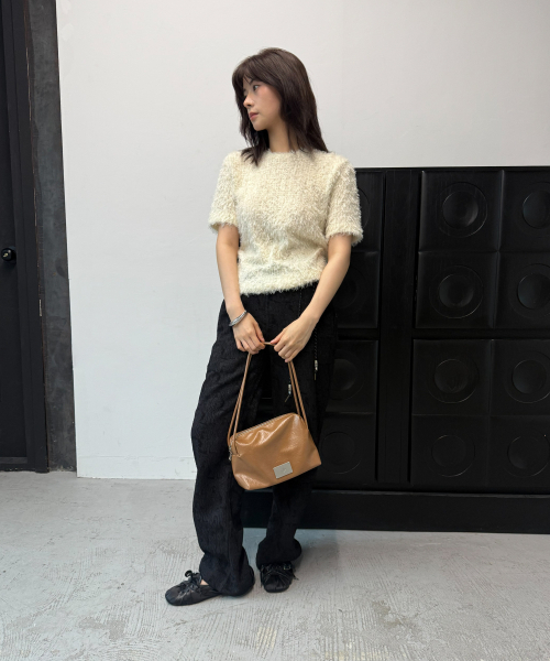 Salad bowls（サラダボール）の「COMPACT BAG [LEATHER CARAMEL]（ショルダーバッグ・レディース・キャメル・FREE）」の7枚目の写真