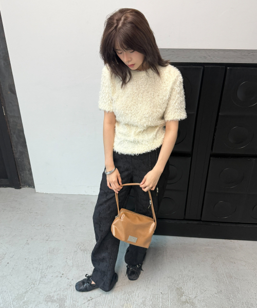 Salad bowls（サラダボール）の「COMPACT BAG [LEATHER CARAMEL]（ショルダーバッグ・レディース・キャメル・FREE）」の9枚目の写真