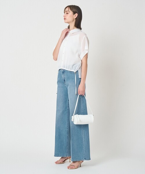ANAYI(アナイ)の「ストレッチデニムワイドパンツ(その他パンツ・レディース・ブルー・38/36)」の8枚目の写真