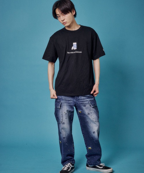 JACKROSE(ジャックローズ)の「YOIDORE ワンカップ大関コラボTEE(Tシャツ/カットソー・メンズ・ブラック/パープル・M/L/XL)」の6枚目の写真