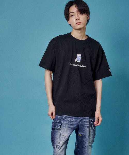 JACKROSE(ジャックローズ)の「YOIDORE ワンカップ大関コラボTEE(Tシャツ/カットソー・メンズ・ブラック/パープル・M/L/XL)」の4枚目の写真