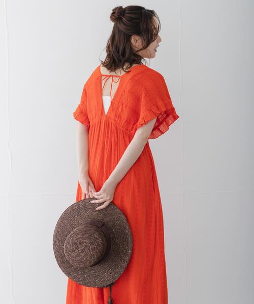 URBAN RESEARCH Sonny Label(アーバンリサーチサニーレーベル)の「楊柳ドビーシャーリングワンピース(ワンピース・レディース・ブルー/ブラック/レッド・FREE)」の1枚目の写真