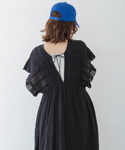 URBAN RESEARCH Sonny Label(アーバンリサーチサニーレーベル)の「楊柳ドビーシャーリングワンピース(ワンピース・レディース・ブルー/ブラック/レッド・FREE)」の21枚目の写真