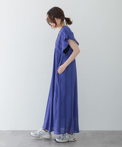 URBAN RESEARCH Sonny Label(アーバンリサーチサニーレーベル)の「楊柳ドビーシャーリングワンピース(ワンピース・レディース・ブルー/ブラック/レッド・FREE)」の6枚目の写真