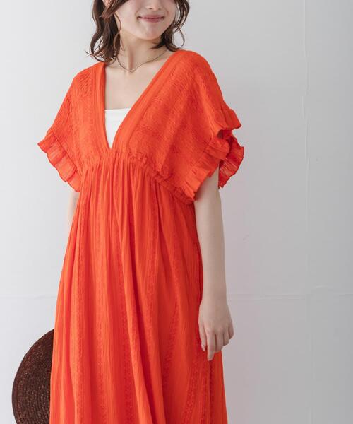 URBAN RESEARCH Sonny Label(アーバンリサーチサニーレーベル)の「楊柳ドビーシャーリングワンピース(ワンピース・レディース・ブルー/ブラック/レッド・FREE)」の15枚目の写真