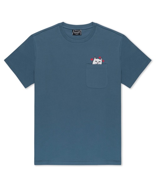RIPNDIP(リップンディップ)の「NERMAL LOVES POCKET TEE(Tシャツ/カットソー・メンズ・サックスブルー・SMALL/MEDIUM/LARGE/X-LARGE)」の1枚目の写真