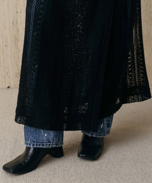 CREDONA(クレドナ)の「SHEER WRAP SKIRT/シアーラップスカート(スカート・レディース・ホワイト/ブラック・FREE)」の20枚目の写真