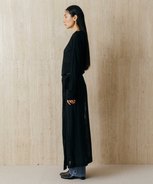 CREDONA(クレドナ)の「SHEER WRAP SKIRT/シアーラップスカート(スカート・レディース・ホワイト/ブラック・FREE)」の14枚目の写真