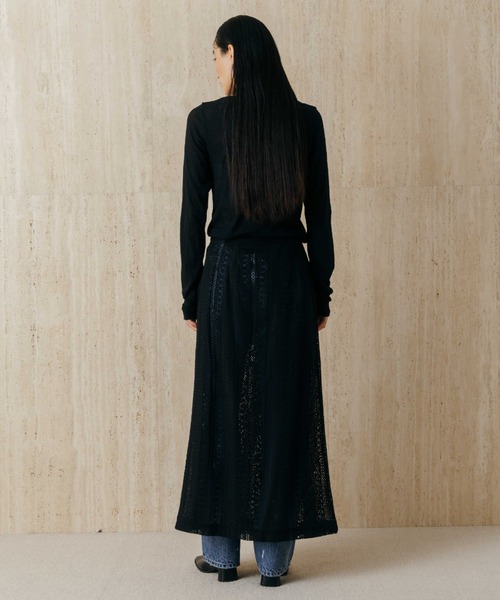 CREDONA(クレドナ)の「SHEER WRAP SKIRT/シアーラップスカート(スカート・レディース・ホワイト/ブラック・FREE)」の15枚目の写真