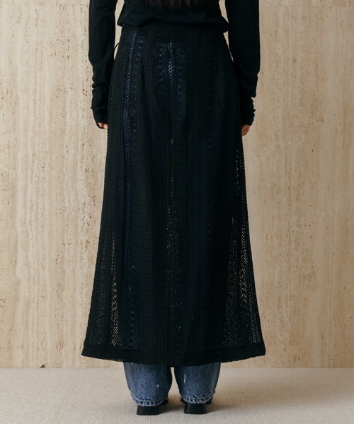 CREDONA(クレドナ)の「SHEER WRAP SKIRT/シアーラップスカート(スカート・レディース・ホワイト/ブラック・FREE)」の19枚目の写真