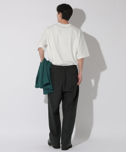 LAKOLE(ラコレ)の「ジオラインアートプリントT / 672895(Tシャツ/カットソー・メンズ・ホワイト/ブルー・MEDIUM/LARGE)」の9枚目の写真