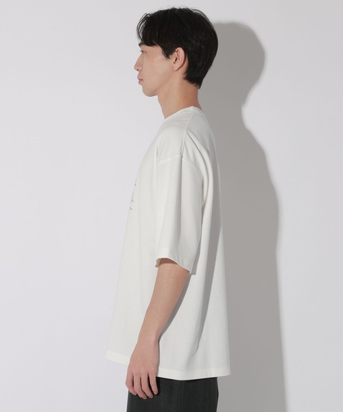 LAKOLE(ラコレ)の「ジオラインアートプリントT / 672895(Tシャツ/カットソー・メンズ・ホワイト/ブルー・MEDIUM/LARGE)」の21枚目の写真