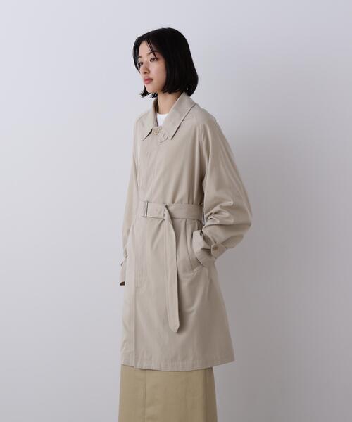 YLEVE（イレーヴ）の「YLEVE / COTTON BREND CHAMBRAY COAT（ダウンジャケット/コート・レディース・ベージュ/ブルー・0/1）」の5枚目の写真