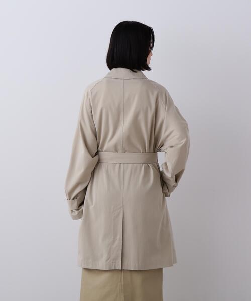 YLEVE（イレーヴ）の「YLEVE / COTTON BREND CHAMBRAY COAT（ダウンジャケット/コート・レディース・ベージュ/ブルー・0/1）」の6枚目の写真