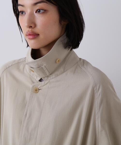 YLEVE（イレーヴ）の「YLEVE / COTTON BREND CHAMBRAY COAT（ダウンジャケット/コート・レディース・ベージュ/ブルー・0/1）」の8枚目の写真