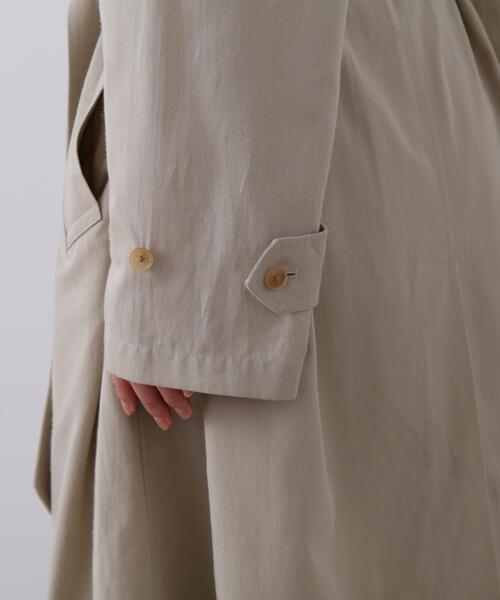 YLEVE（イレーヴ）の「YLEVE / COTTON BREND CHAMBRAY COAT（ダウンジャケット/コート・レディース・ベージュ/ブルー・0/1）」の10枚目の写真