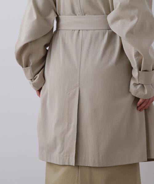 YLEVE（イレーヴ）の「YLEVE / COTTON BREND CHAMBRAY COAT（ダウンジャケット/コート・レディース・ベージュ/ブルー・0/1）」の11枚目の写真