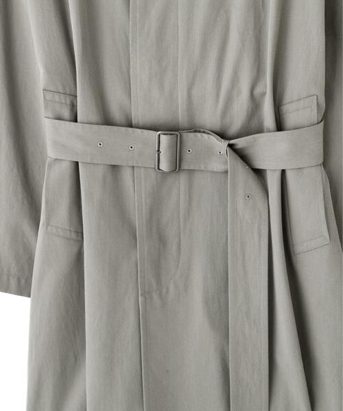 YLEVE（イレーヴ）の「YLEVE / COTTON BREND CHAMBRAY COAT（ダウンジャケット/コート・レディース・ベージュ/ブルー・0/1）」の20枚目の写真