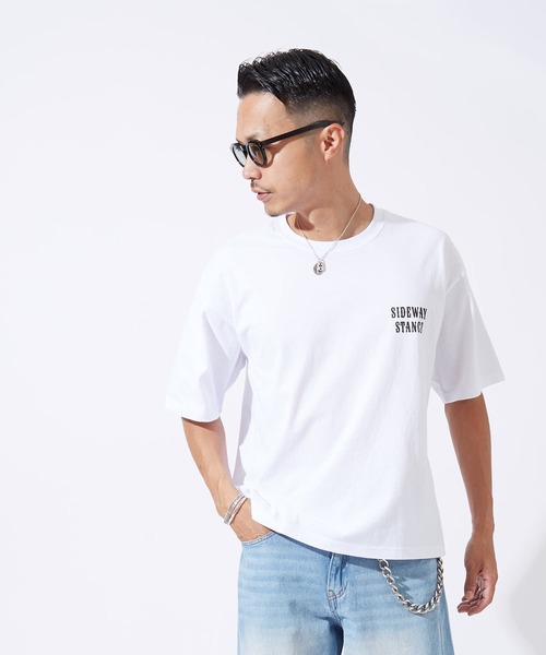 En serio TOKYO(エンソリオトーキョー)の「【SIDEWAYSTANCE】カラフルスカル半袖Tシャツ 70804(Tシャツ/カットソー・メンズ・ブラック/ホワイト・LARGE/SMALL)」の3枚目の写真